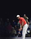 TIGER WOODS MAKES INDOOR GOLF DEBUT