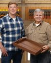 Solid-walnut serving tray