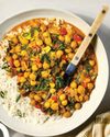 Chickpea Curry With Coconut Rice