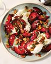 Keeping It Simple Chef Clay Conley combines ripe plums and creamy burrata into an effortless summer salad.9