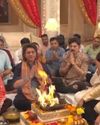 'ये रिश्ता क्या कहलाता है' के सेट पर दिवाली पूजा का भव्य आयोजन, आद्रिजा, रोहित - राजन शाही आए नजर8