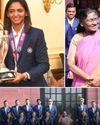 इंडियन वीमेन क्रिकेट टीम ने की राष्ट्रपति द्रौपदी मुर्मू से मुलाक़ात, पाया जोरदार अभिनंदन.1