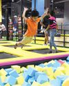 Keeping fit with TRAMPOLINES