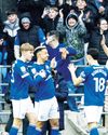 ROBINSON HITS BRACE AS THE BLUEBIRDS NET DERBY SPOILS