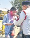 नशे में वाहन चलाने वालों पर सख्ती बरती नशे में वाहन चलाने वालों पर सख्ती बरती