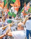 पटना में कांग्रेस दफ्तर पर भाजपा का प्रदर्शन, तोड़फोड़ Hindustan Times Hindi