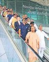 UP CM reviews Noida airport work as inauguration day inches closer UP CM reviews Noida airport work as inauguration day inches closer9