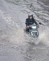 A rare sight in city during winter: Water logging and traffic snarls