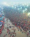 Sea of devotees takes dip at Sangam as Kumbh begins