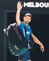 Physical battle: Injury ends Djokovic's campaign in Oz