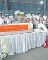 Delhi CM, navy pay tribute to officer killed in Kashmir Delhi CM, navy pay tribute to officer killed in Kashmir