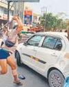 Kanwariyas attack car in Gzb as cops look on18