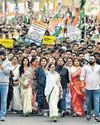 Mamata hits the streets as face-off with BJP heats up2
