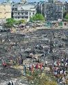 Blaze at Matiala fish market spreads to slum, guts jhuggis32