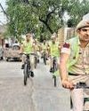 In an effort to save fuel, cops patrol on bicycles5