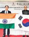 Rajnath opens Indian war memorial in Korea Rajnath opens Indian war memorial in Korea22