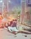 Bikers perform stunts near LU Metro stn2