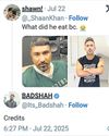 Rapper Badshah reignites feud with Honey Singh with cryptic comment71