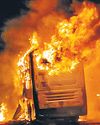 20 killed as bus bursts into flames after bike collision0