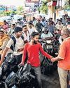 Panic buying sees long queues at petrol pumps Panic buying sees long queues at petrol pumps23