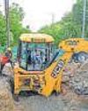 Key road caves in due to main sewer line leak in Sector 10010