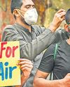 Residents protest worsening air again13