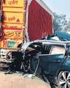 Speeding SUV rams four parked vehicles in Okhla16