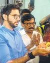 Aaditya performs 'maha-aarti' at Dadar temple amid clashes