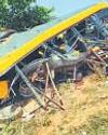 3 students killed as train hits school bus0