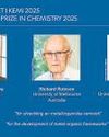 Trio win Nobel chemistry prize for metal-organic frameworks32