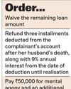 Waive ₹14.3L loan for policy lapse