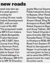 IMC to seek Rs 400 cr from govt for 14 new roads