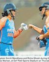 Richa, Smriti fireworks lead India to series win over WI