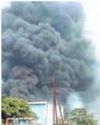 Massive fire at two plastic factories