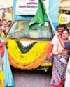 Seethakka Flags Off 25 Mobile Fish Vending Vehicles in City