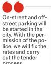 New tender process to help NMC resolve parking issue