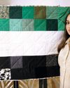 UAE flag commemorated on quilt by Farida Talaat and quilters team60