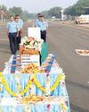 Tejas pilot killed in airshow cremated in HP Tejas pilot killed in airshow cremated in HP25