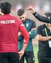 Palestinian coach gets hope from mum in Gaza tent Palestinian coach gets hope from mum in Gaza tent21