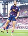 Baumgartner brace helps Leipzig climb to fourth with Cologne romp56