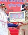 Amit Shah awards 'President's Colour' to Chhattisgarh Police