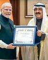 PM Modi receives Kuwait's highest honour