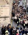 Pope's death spawns huge turnout Pope's death spawns huge turnout