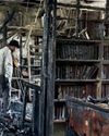 Blaze erupts at Guru Gobind Singh College library17