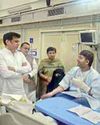 AAP, Cong leaders meet blast victims2