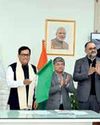 Sonowal inaugurates steel cutting for India’s 1st all-electric green tug Sonowal inaugurates steel cutting for India’s 1st all-electric green tug66