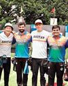 Compound archers on target, recurve off mark81