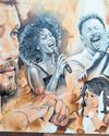 UK singer receives Kevin van Niekerk painting2
