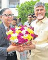 Chandrababu showcases Amaravati plans Chandrababu showcases Amaravati plans