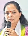 Congress brought only trouble for ryots, says Kavitha Congress brought only trouble for ryots, says Kavitha